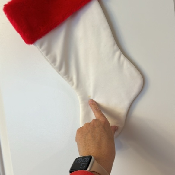 Vintage Christmas Stocking Baby's First Christmas - Picture 4 of 7